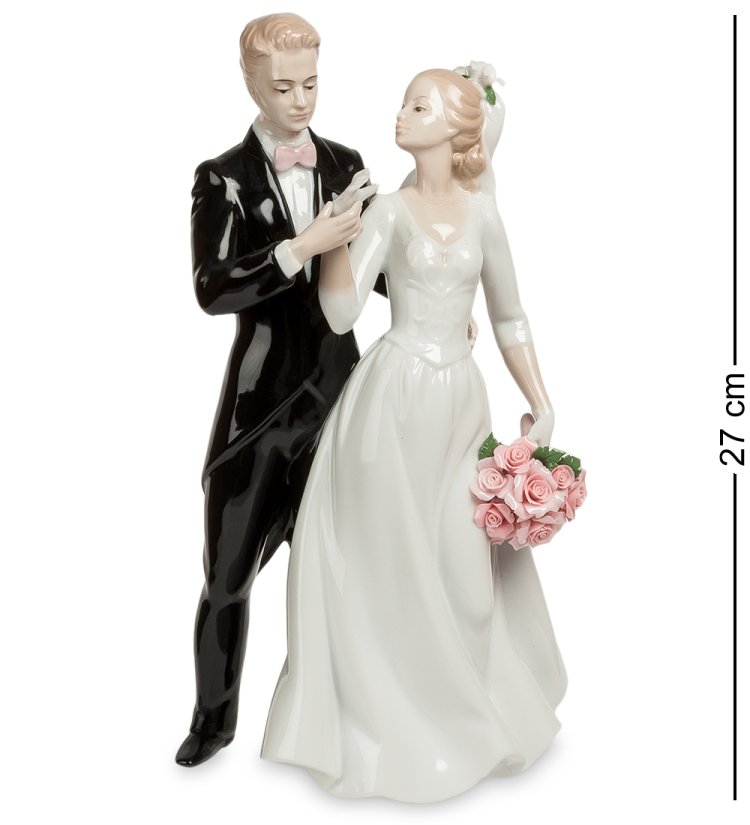 Фарфоровая фигурка Молодожены Pavone JP-15/ 3