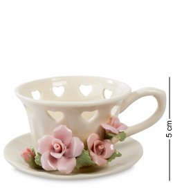 Подсвечник из фарфора Чашечка света