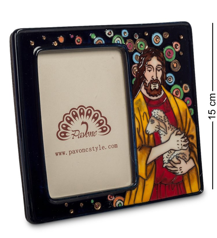 Фоторамка из фарфора Добрый пастырь Pavone JP-40/ 3