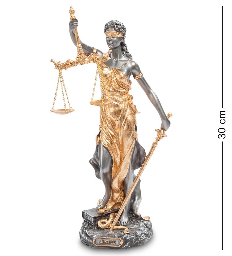 Статуэтка Фемида - Золотое Правосудие Veronese WS-650