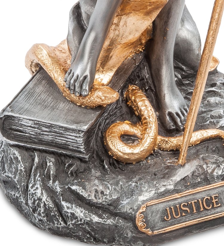 Статуэтка Фемида - Золотое Правосудие Veronese WS-650, увеличенный вид деталей