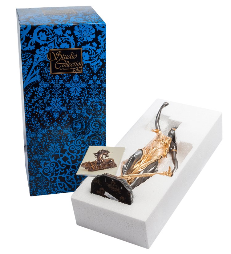 Статуэтка Фемида - Золотое Правосудие Veronese WS-650, упаковочный вид