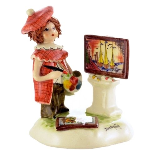 Статуэтка из фарфора Маленький художник (живописец)