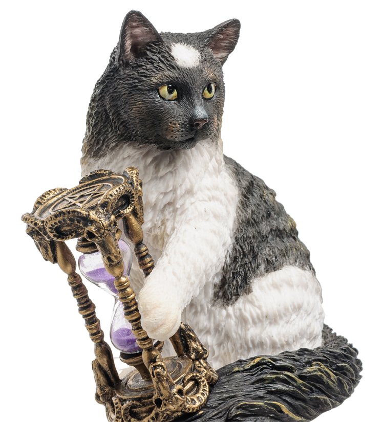 Статуэтка Кот с песочными часами - Лиза Паркер Veronese WS-842, портретный вид