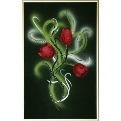 Картина Весеннее настроение c кристаллами Swarovski