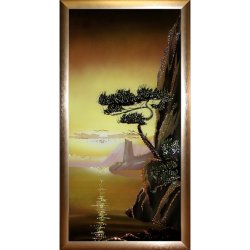 Картина Утес 1 c кристаллами Swarovski