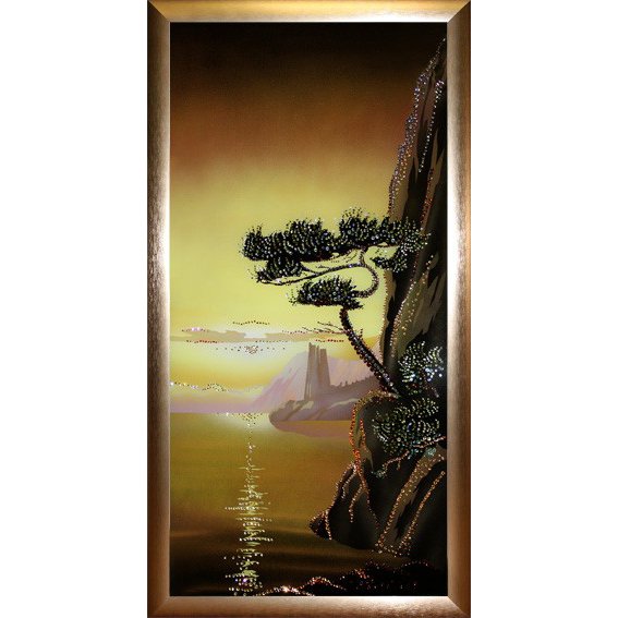 Картина Утес 1 c кристаллами Swarovski