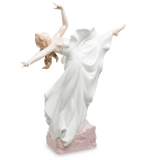 Статуэтка из фарфора Девушка в полете танца Pavone VS- 02, оборотная сторона