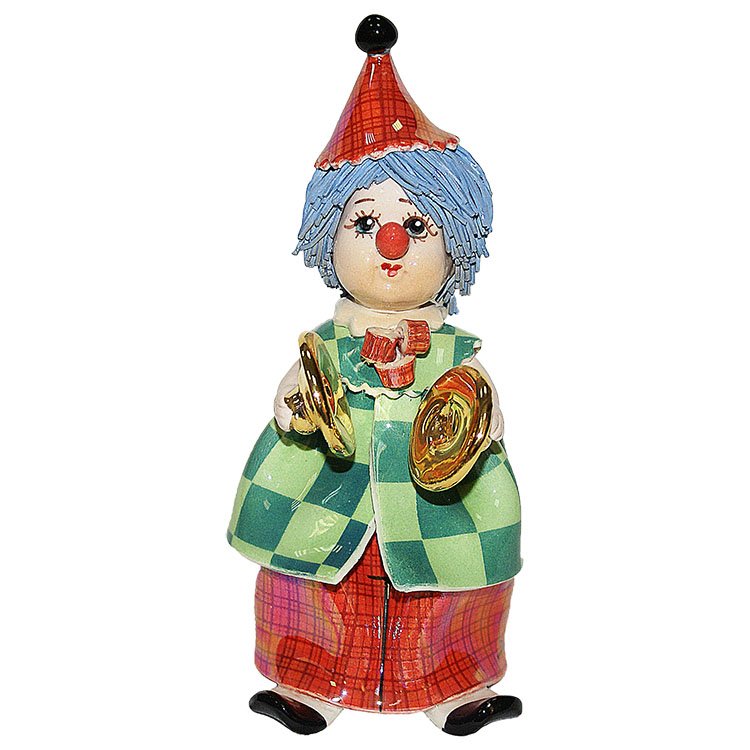 Фарфоровая статуэтка Клоун с тарелочками