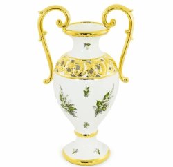 Амфора с золотыми ручками коллекция Ландыши