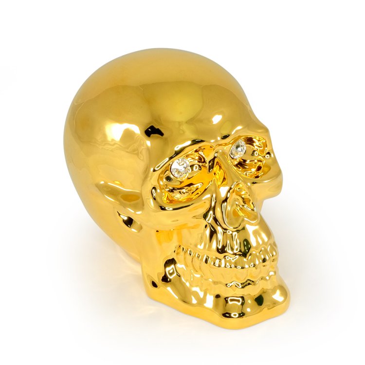 Статуэтка Золотой череп со Swarovski коллекция Pistolleto Migliore De Luxe 26612