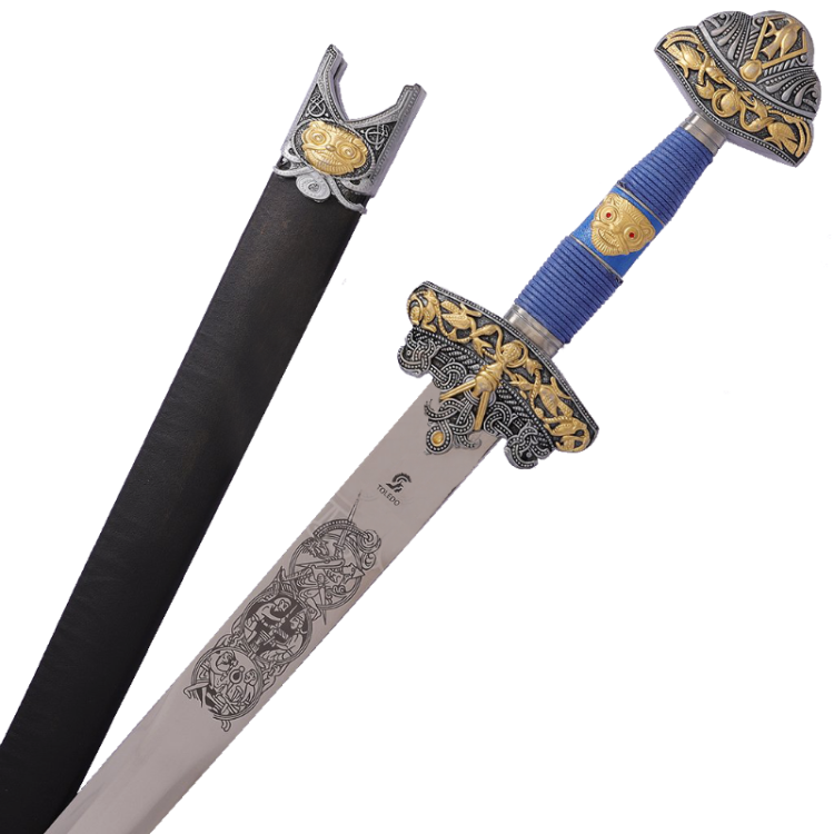 Цветная Копия Меча Одина Викингов в ножнах Art Gladius AG-4204-V