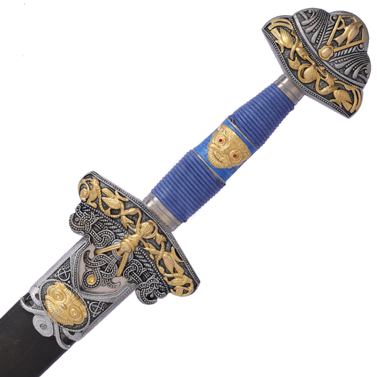 Цветная Копия Меча Одина Викингов в ножнах Art Gladius AG-4204-V, рукоять