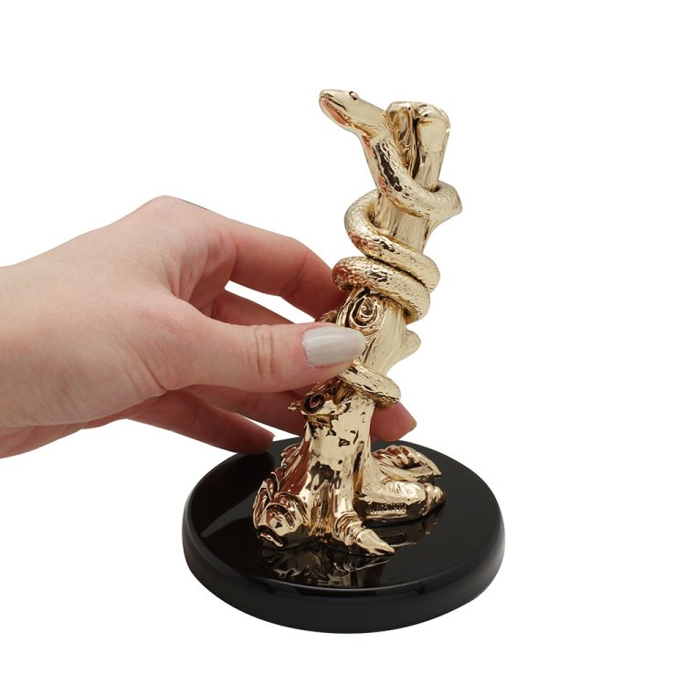 Статуэтка Золотая Змея на дереве