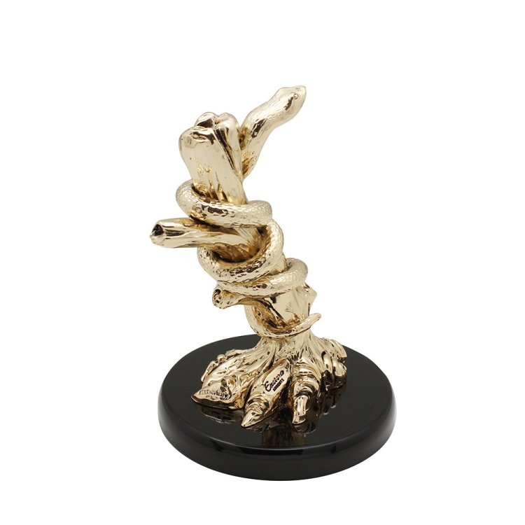 Статуэтка Золотая Змея на дереве