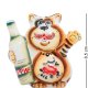 Фигурка Котик Кефир Цветная гжель ГЛ-176