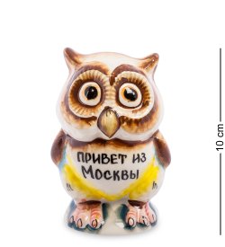 Фигурка Совушка Цветная гжель
