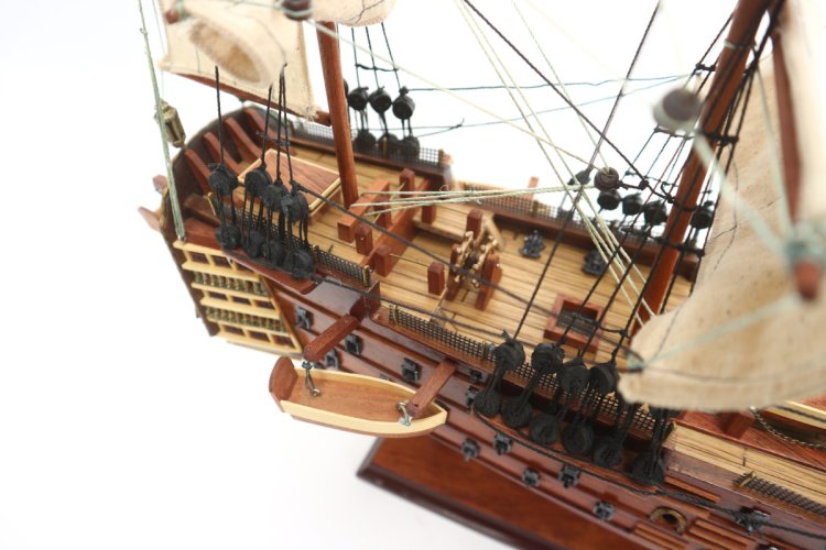 Модель корабля из дерева HMS Victory (Виктори) 50 см TS-0001-W-40, фотография 10
