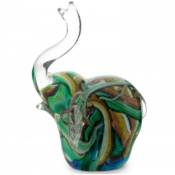 Статуэтка из Муранского стекла Слон Блу Верди