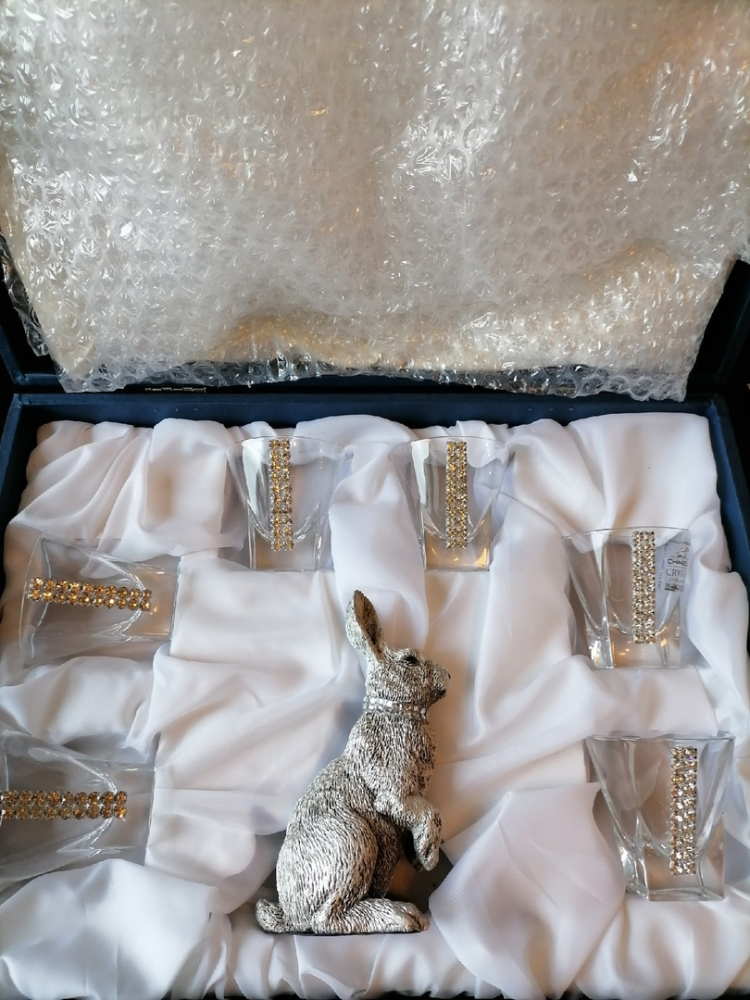 Набор для водки Regina с зайцем, фото со склада, весь набор