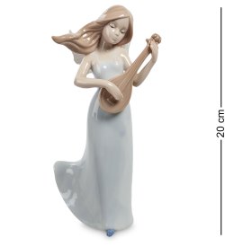 Статуэтка из фарфора Девушка ангел с гитарой