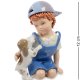 Статуэтка из фарфора Мальчик в кепке с собачкой Pavone CMS-12/14