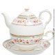 Чайная пара с чайником из фарфора Милано-Мариттима Pavone JK-212