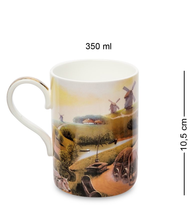 Кружка из фарфора Казачий Хутор Pavone JK-293, оборотная сторона