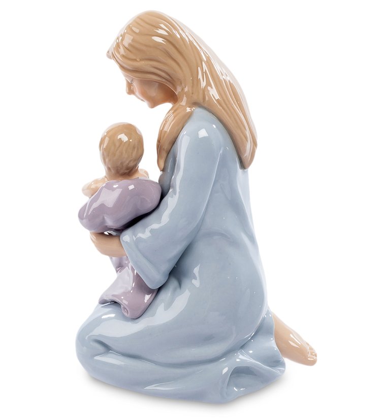 Статуэтка из керамики Женщина с ребенком на руках Pavone CMS-27/20, фотография сбоку