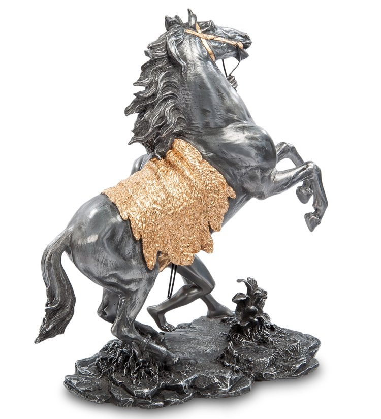 Статуэтка Конь Марли - Гийом Кусту Veronese WS-76, оборотная сторона