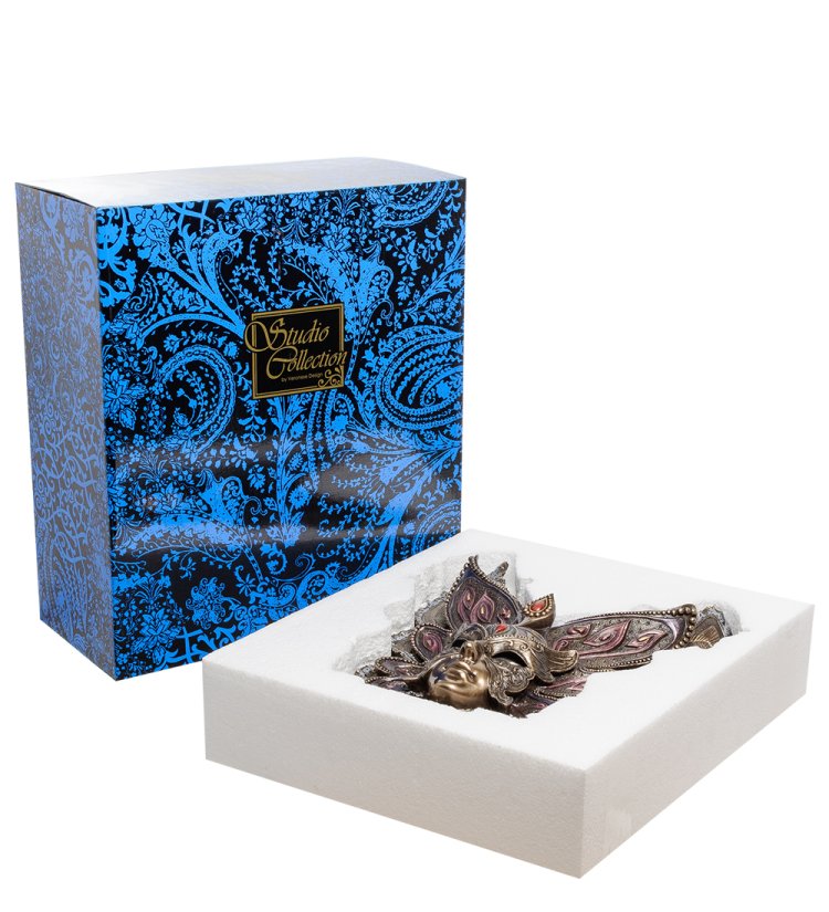 Венецианская маска Темная Бабочка Veronese WS-356, упаковочный вид