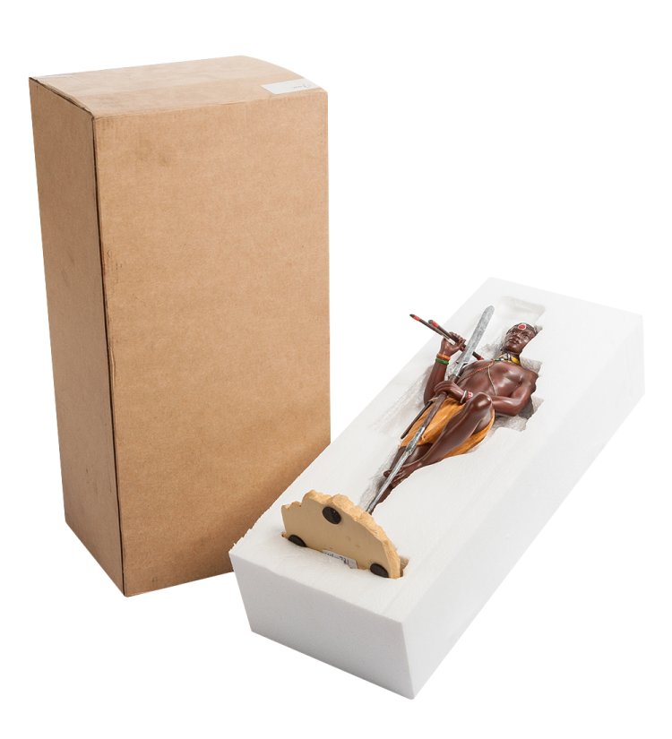 Статуэтка Воин племени Масаи Veronese WS-731, упаковочный вид