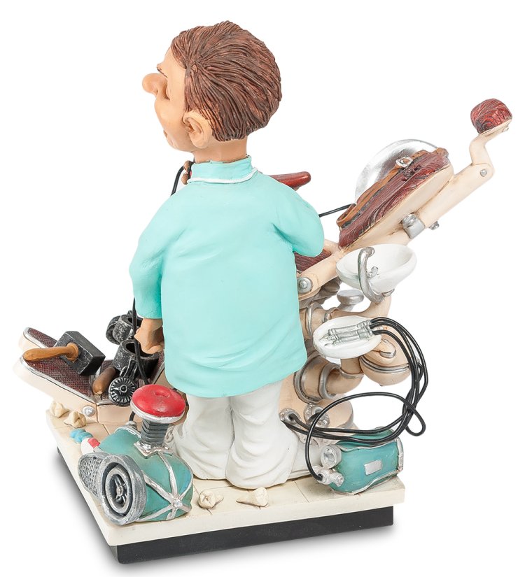 Статуэтка Стоматолог с белыми зубами The Comical World of Stratford STD-13, оборотная сторона