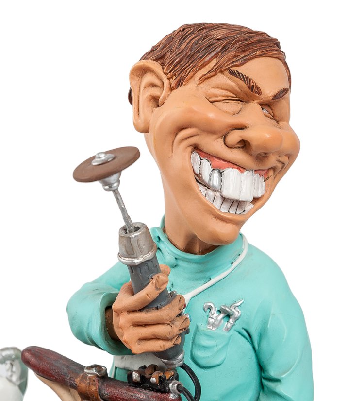 Статуэтка Стоматолог с белыми зубами The Comical World of Stratford STD-13, портретный вид