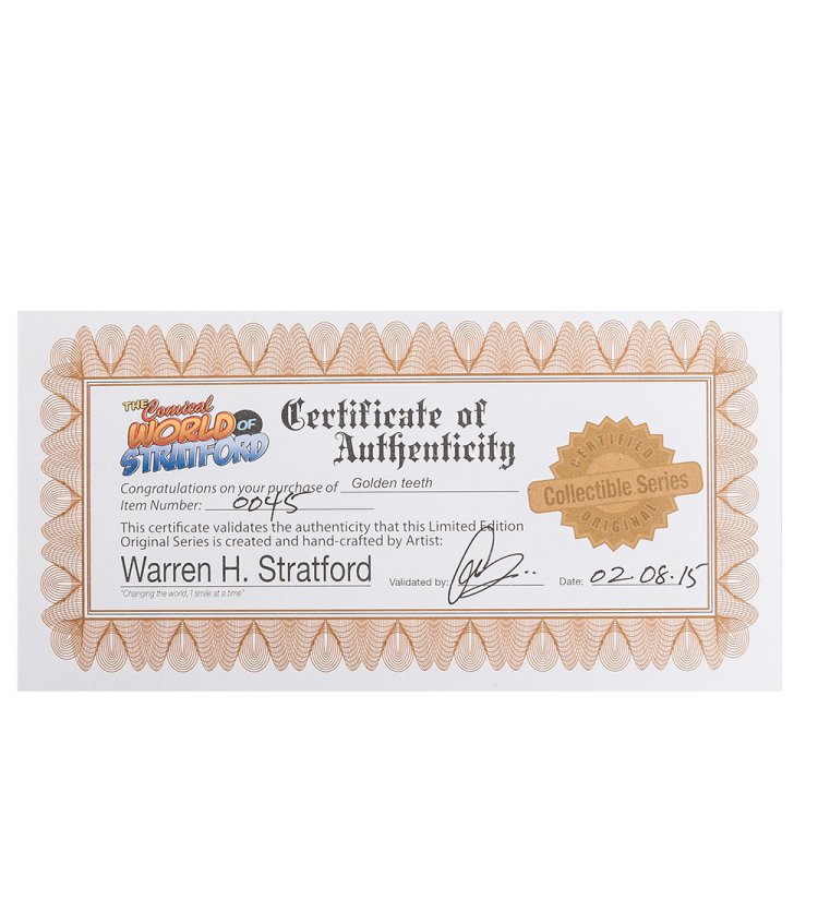 Статуэтка Стоматолог с белыми зубами The Comical World of Stratford STD-13, сертификат стоматолога