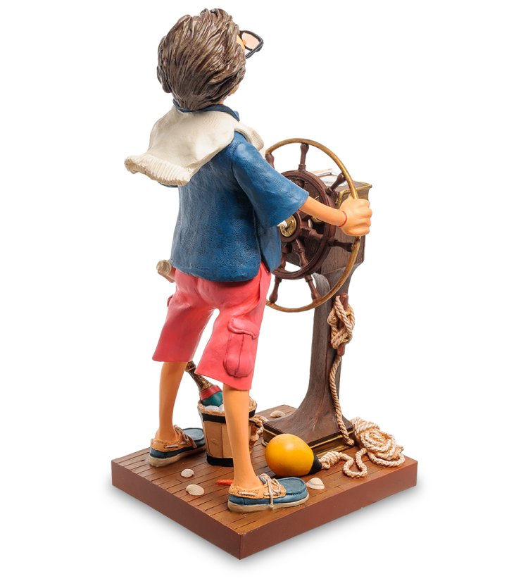 Статуэтка Капитан дальнего плавания - The Weekend Captain Forchino FO-85543, оборотная сторона