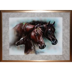 Картина Надежда года c кристаллами Swarovski