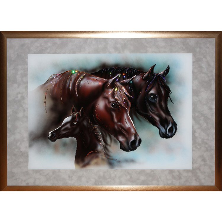 Картина Надежда года c кристаллами Swarovski