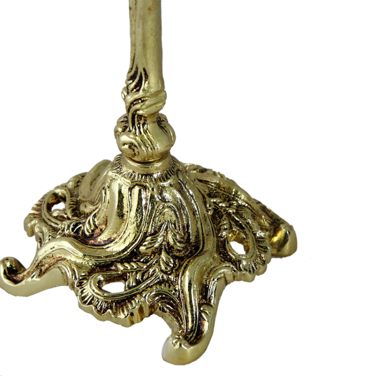 Бронзовые Каминные часы с канделябрами Луи Велло Bello De Bronze BP-2707620-D, ножка канделябра