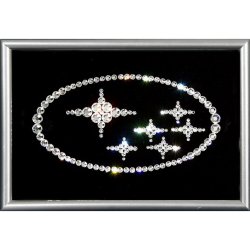 Картина Логотип Subaru c кристаллами Swarovski