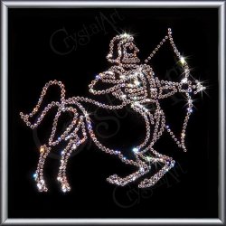 Картина Знак зодиака Стрелец c кристаллами Swarovski
