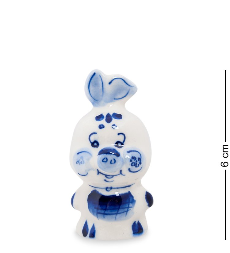 Фигурка Пятачок Голубая гжель ГЛ-250