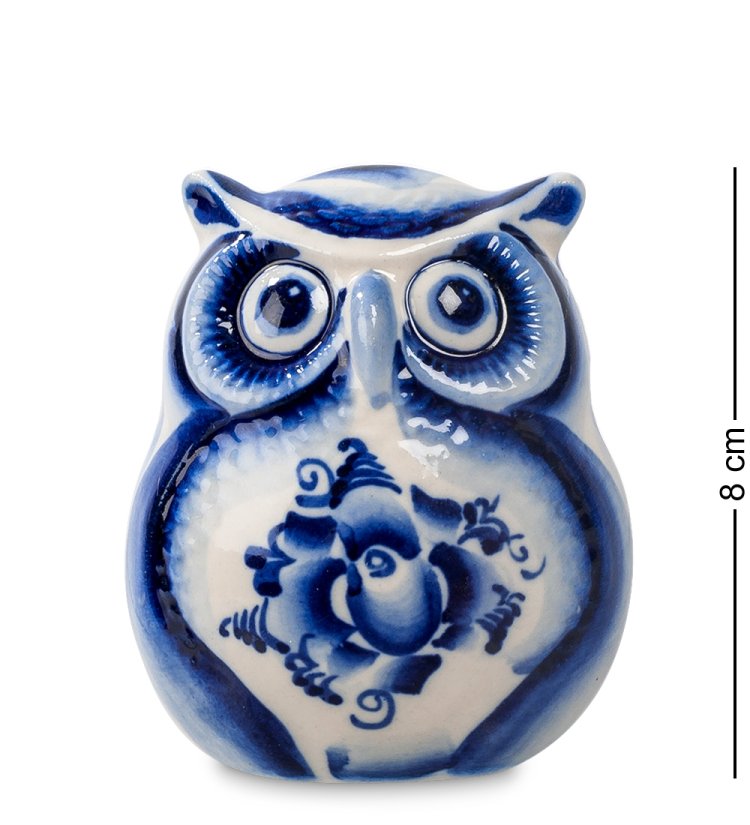 Фигурка Совенок Голубая гжель ГЛ-285