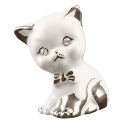 Статуэтка  Маленький Белый Котёнок, Правый