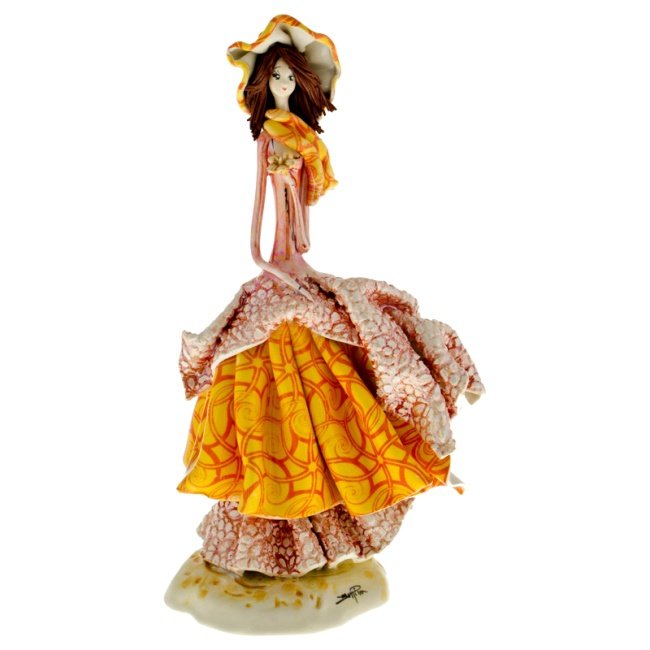 Статуэтка из фарфора Дама с Букетом цветов ZamPiva 50179