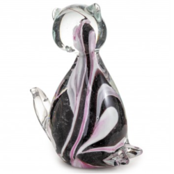 Статуэтка из Муранского стекла Кошечка Роза-неро