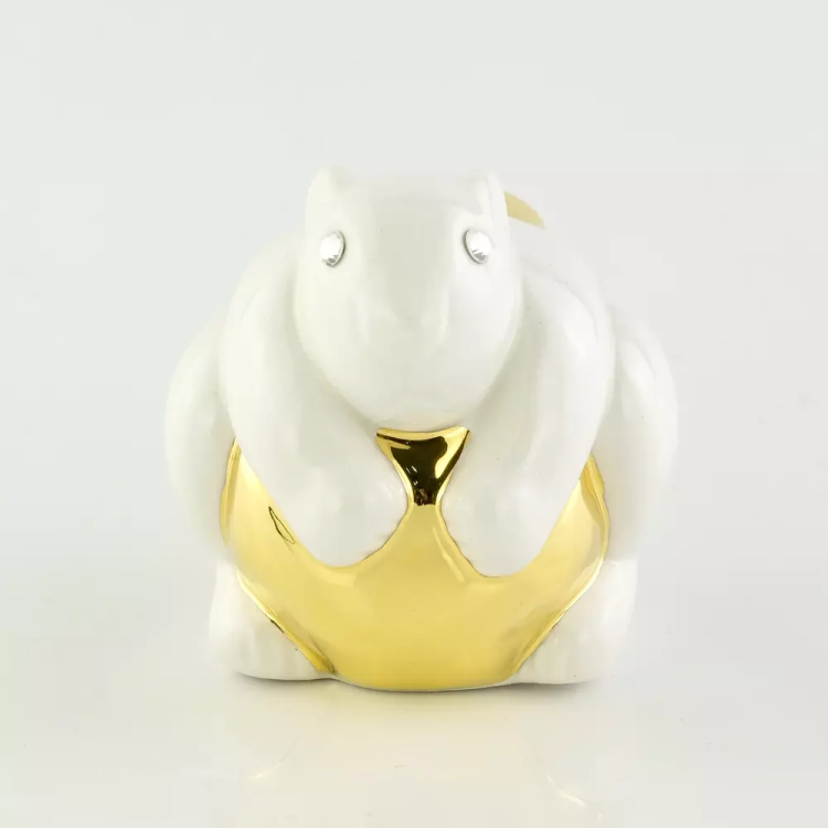 Статуэтка золотая белка коллекция Giardino Migliore De Luxe 30139, портретный вид