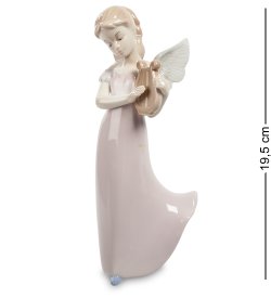 Статуэтка из фарфора Девушка ангел с Лирой