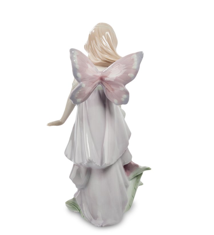 Статуэтка из фарфора Девушка Ангел с лейкой Pavone JP-22/ 18, фотография со спины