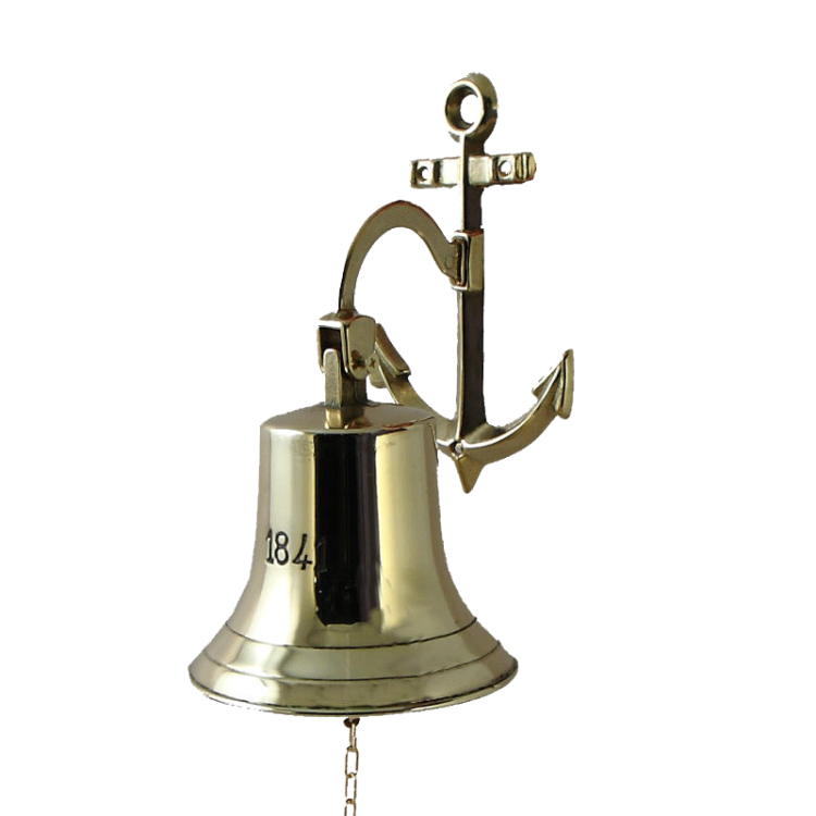 Корабельный колокол 1841 крепление Якорь - Диаметр 14 см Alberti Livio AL-80-370-AP